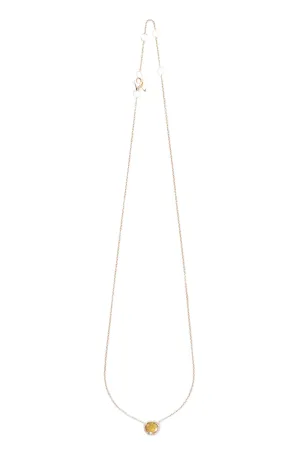 14K Diamond Slice Necklace