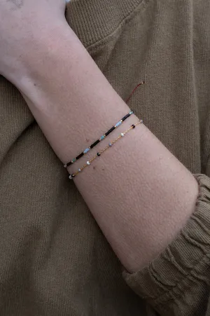 Atelline Miyuki Bead Black Bracelet