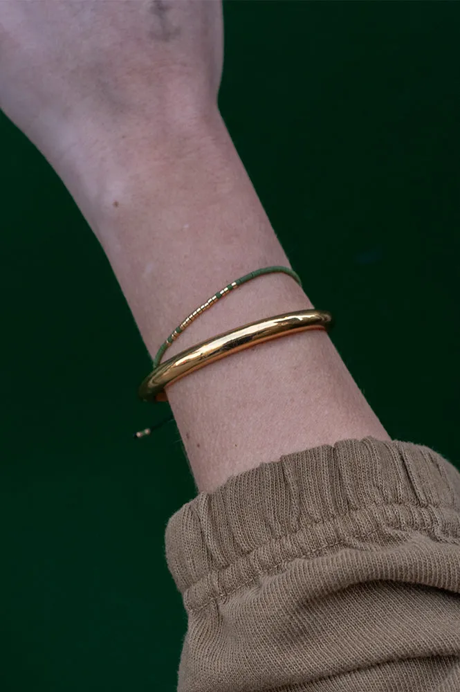 Atelline Miyuki Bead Khaki Bracelet