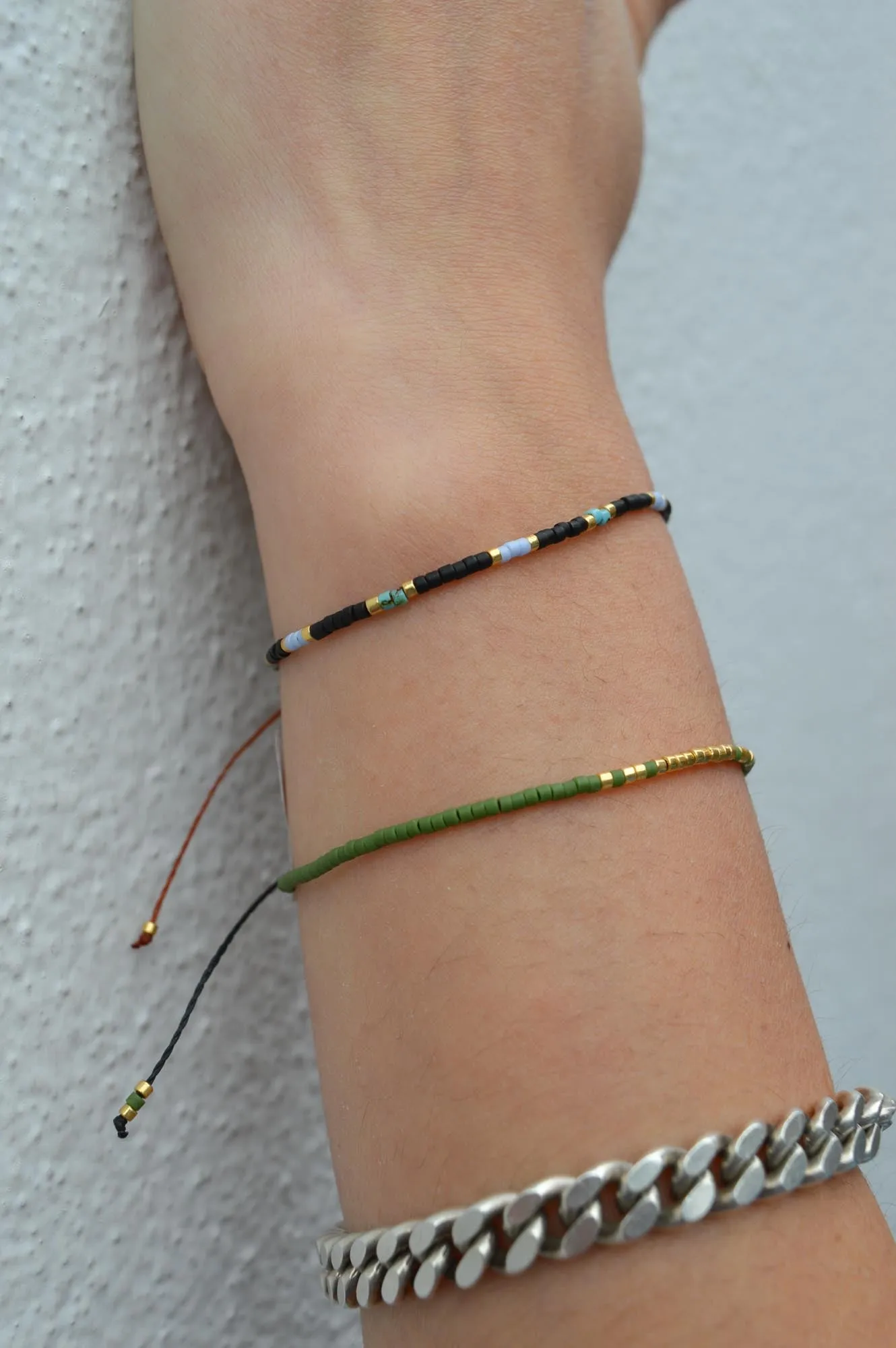 Atelline Miyuki Bead Khaki Bracelet