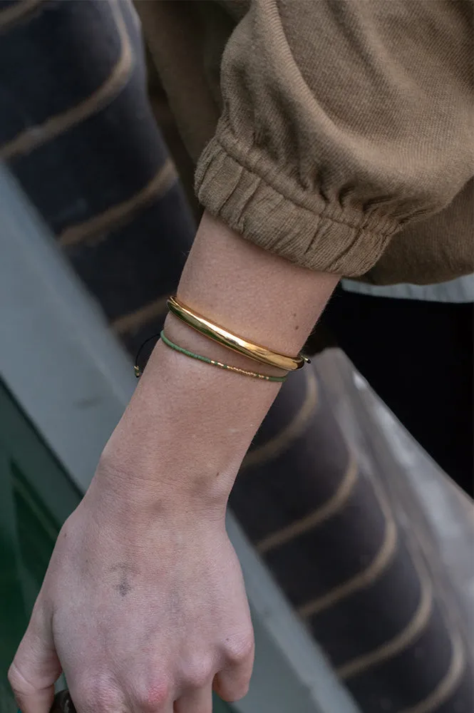 Atelline Miyuki Bead Khaki Bracelet
