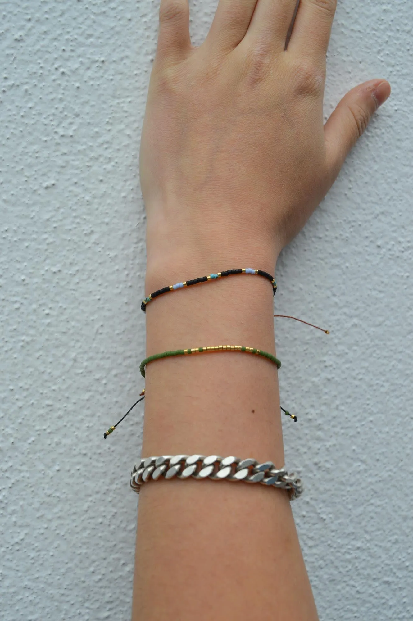 Atelline Miyuki Bead Khaki Bracelet