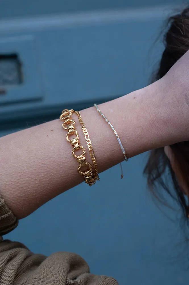 Atelline Miyuki Bead White Bracelet