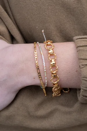 Atelline Miyuki Bead White Bracelet