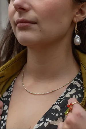 Atelline Miyuki Bead White Necklace