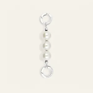 Aurora Strap Extenders | Ivory with Silver hardware Single