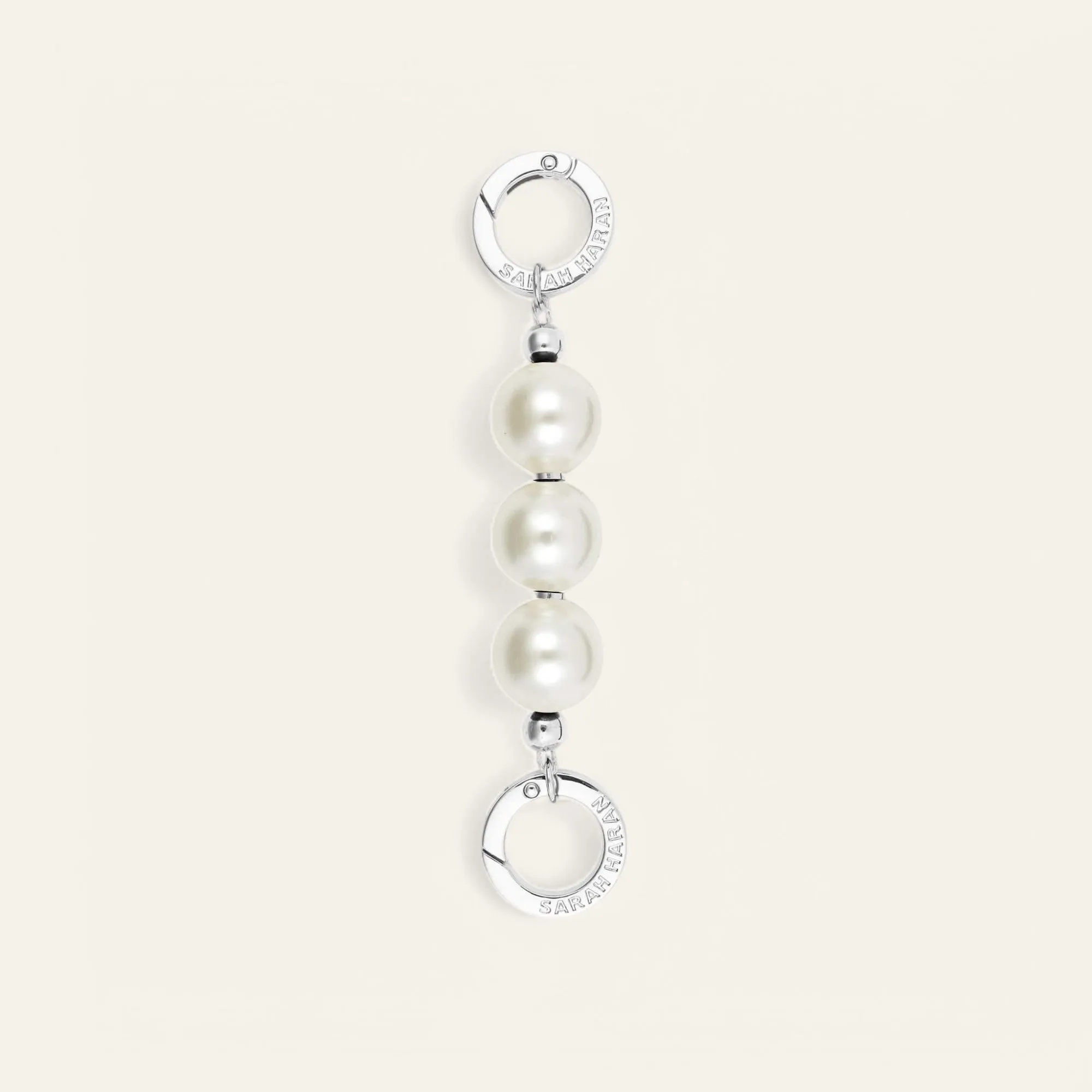 Aurora Strap Extenders | Ivory with Silver hardware Single