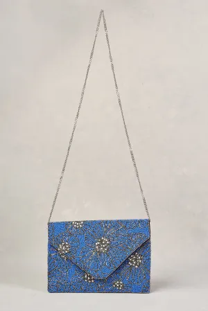 Beaded Floral Clutch - Multi