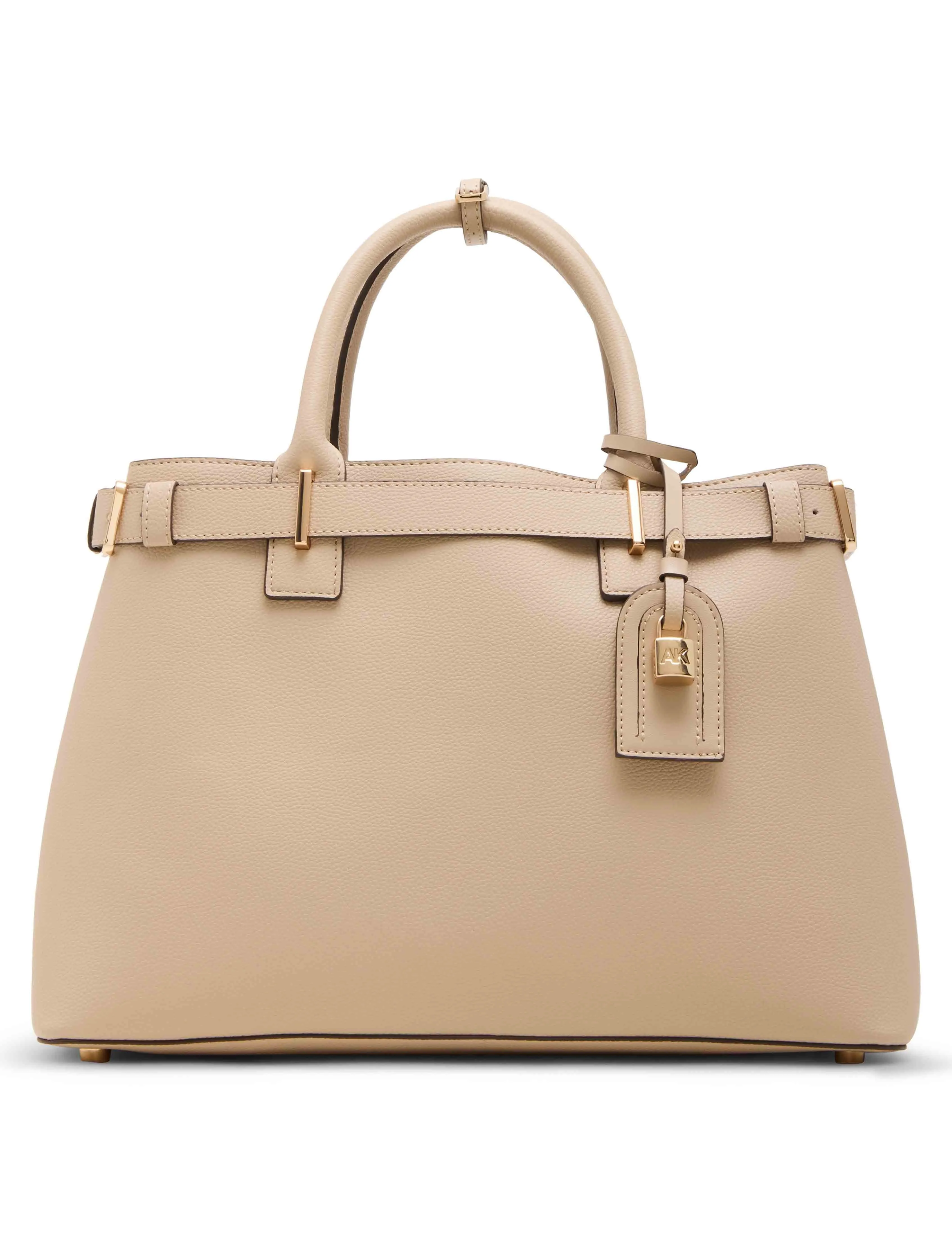 Belted Satchel with Convertible Strap