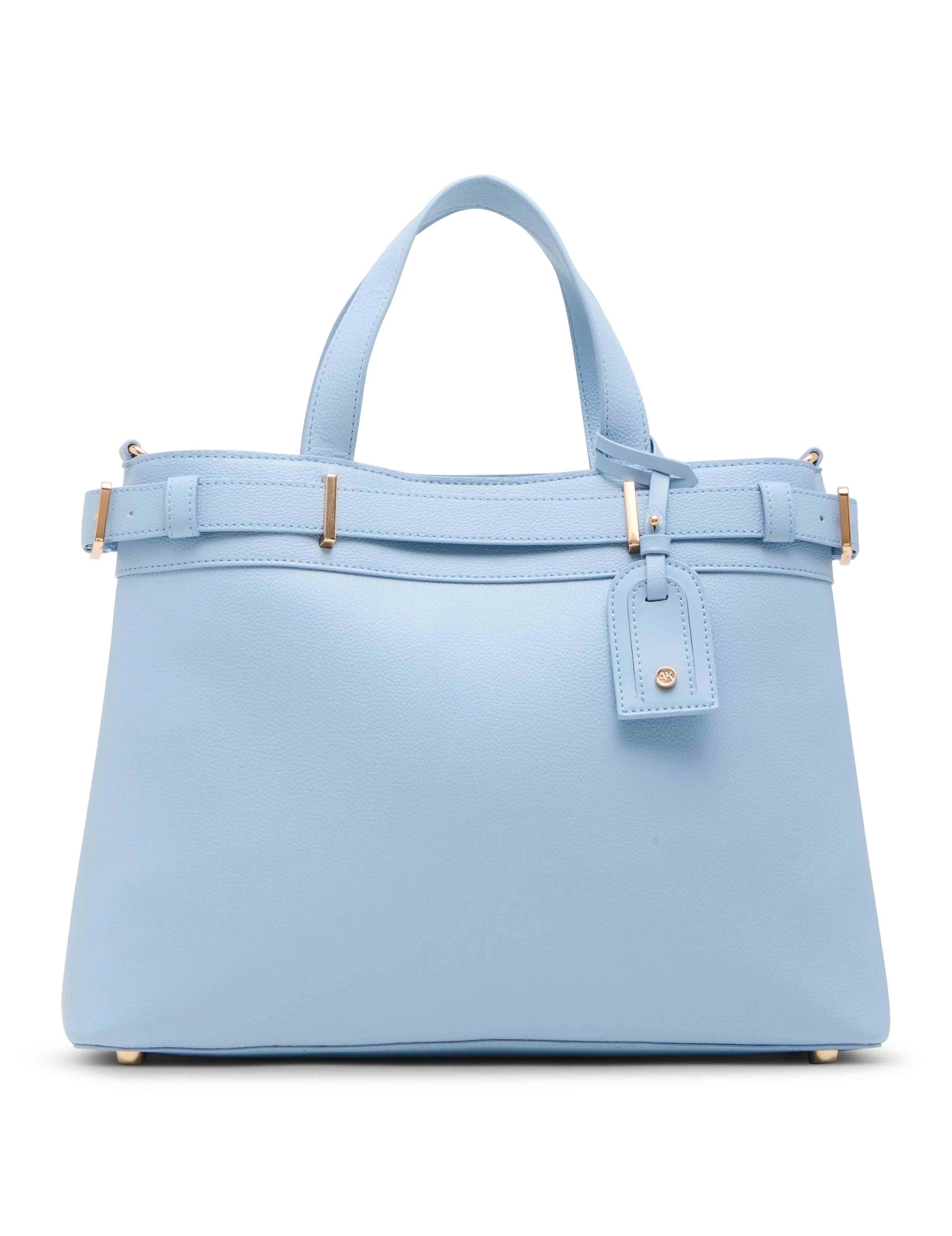 Belted Satchel with Convertible Strap