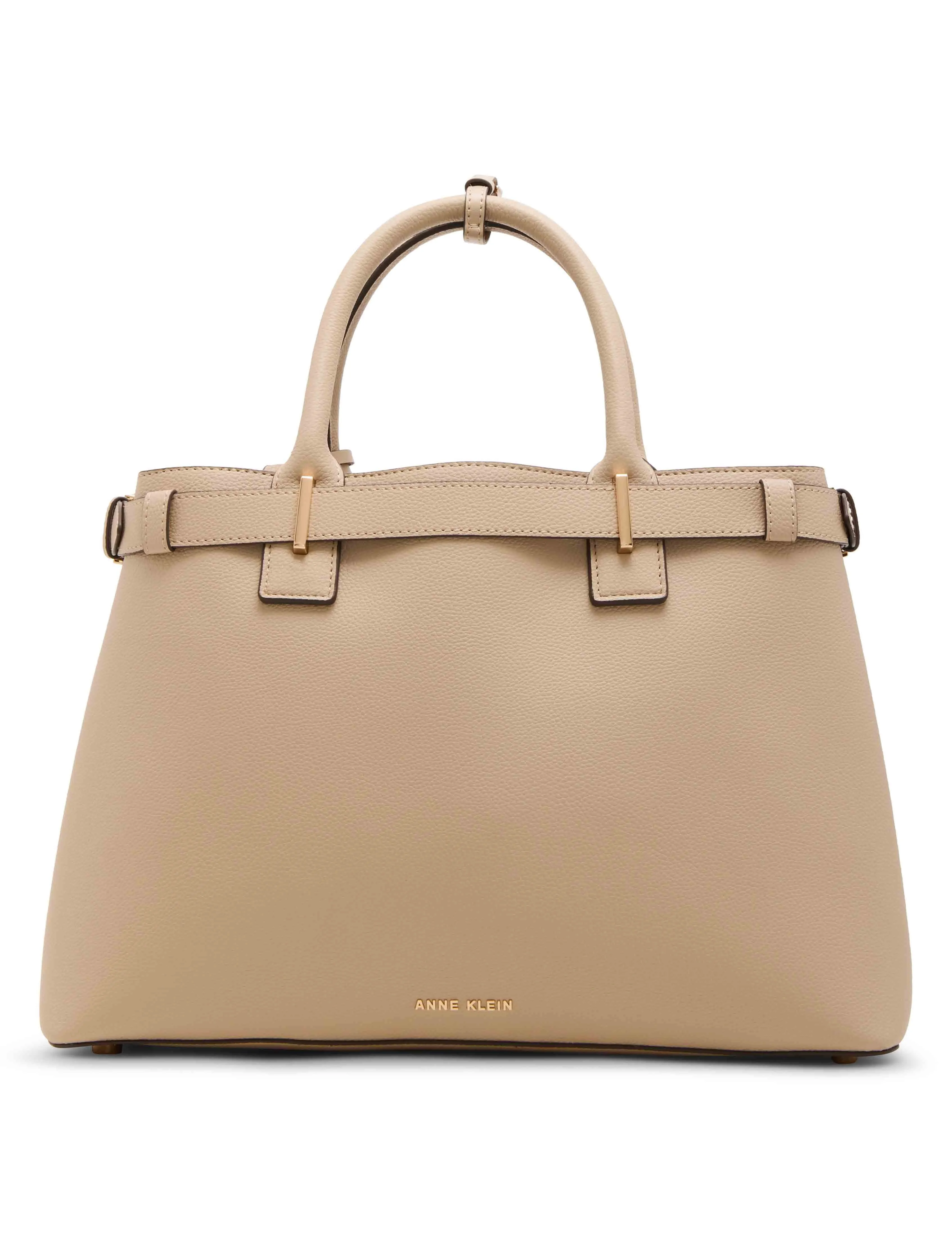 Belted Satchel with Convertible Strap