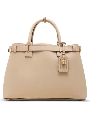 Belted Satchel with Convertible Strap