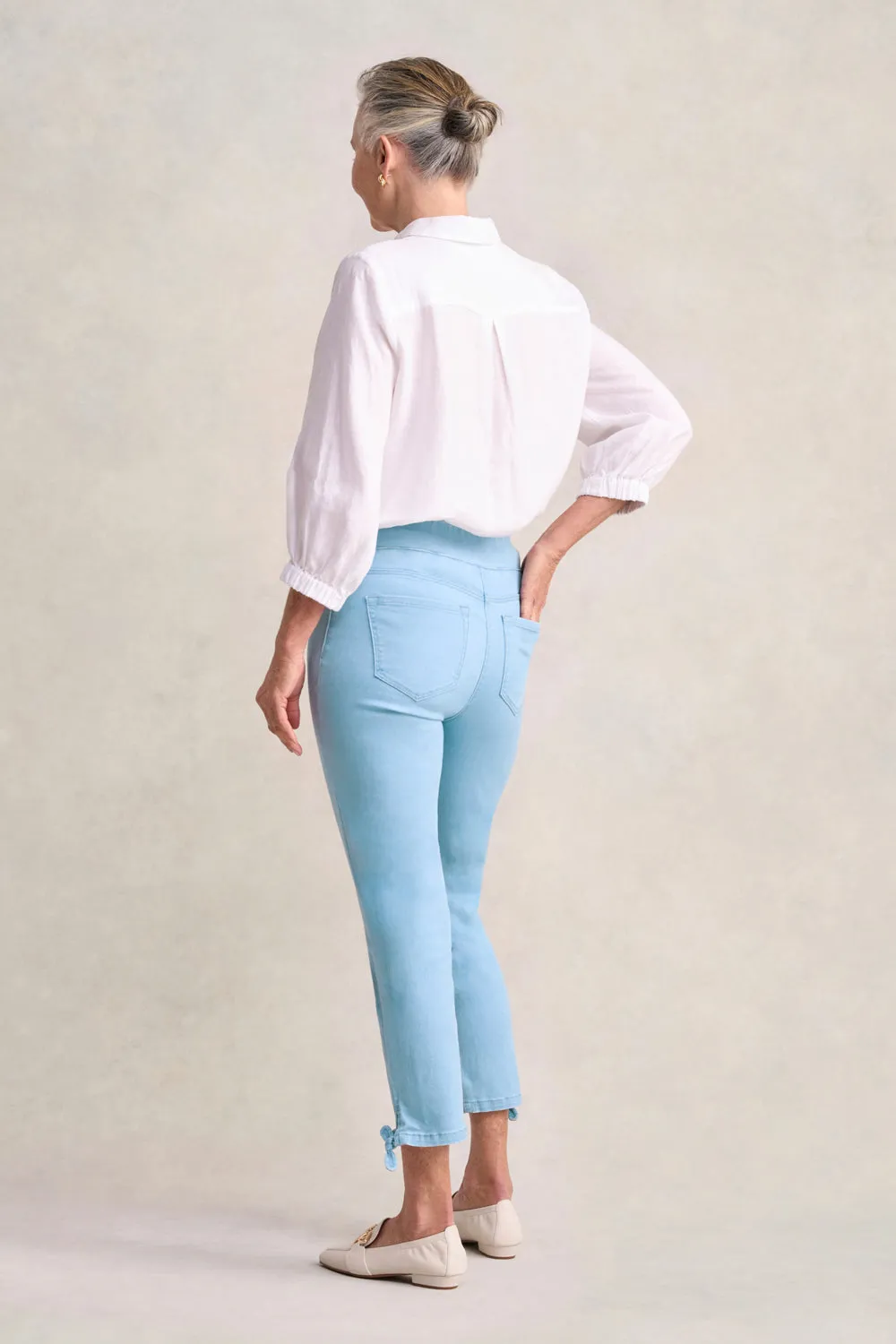 Bengajean® 7/8 Tied-Cuff - Dusty Blue