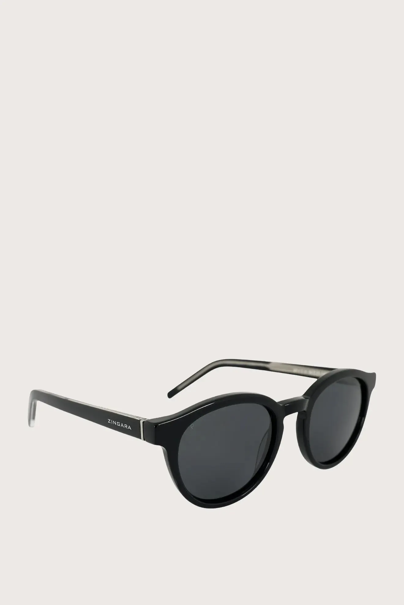 Bev Sunglasses - Round - Classic Black