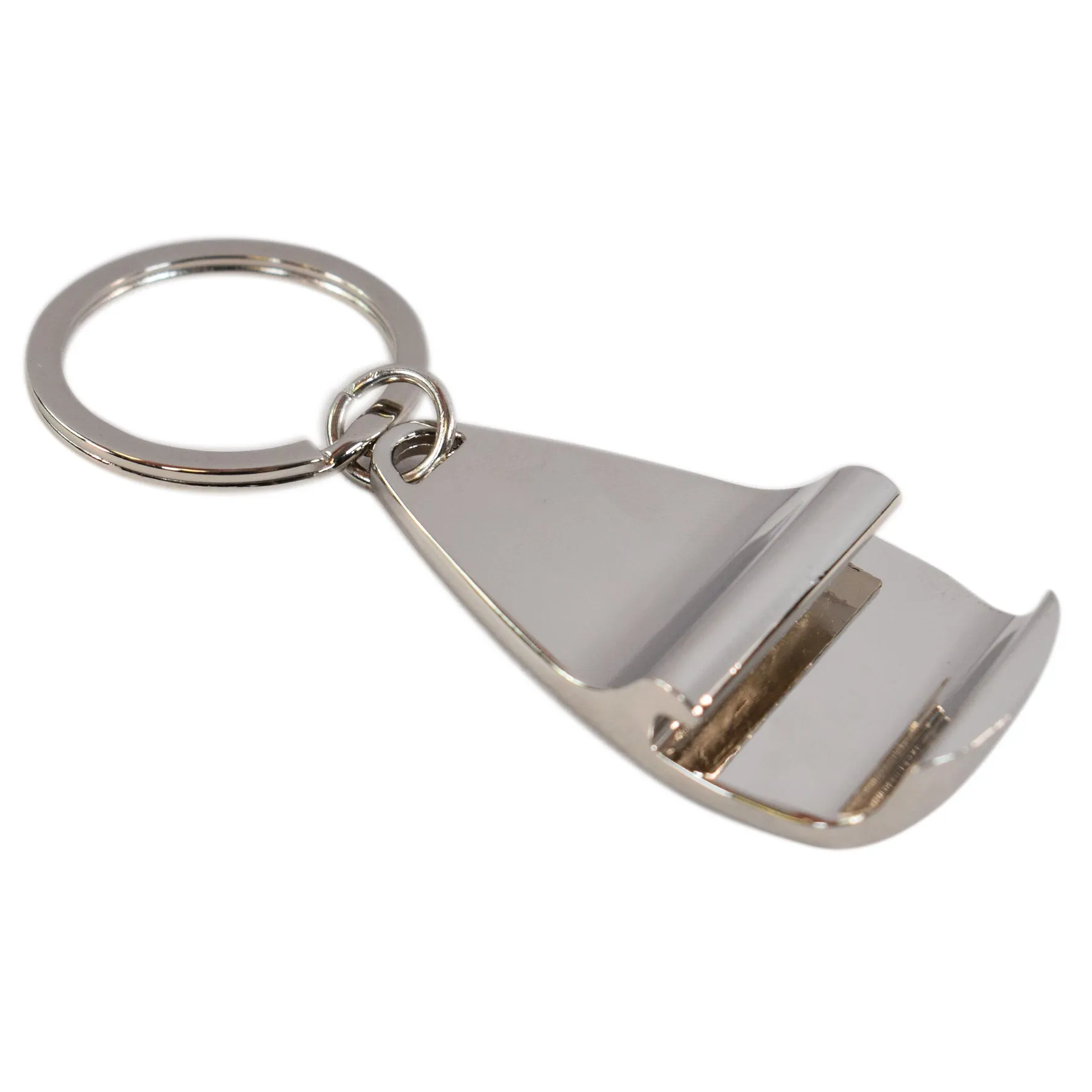Bottle Opener Keychain Silver