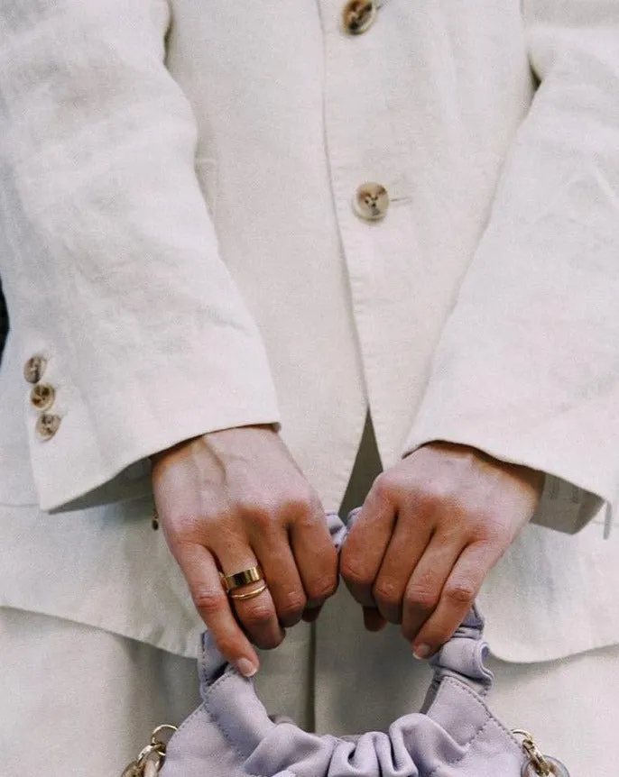 Brooke Drape Linen Blazer