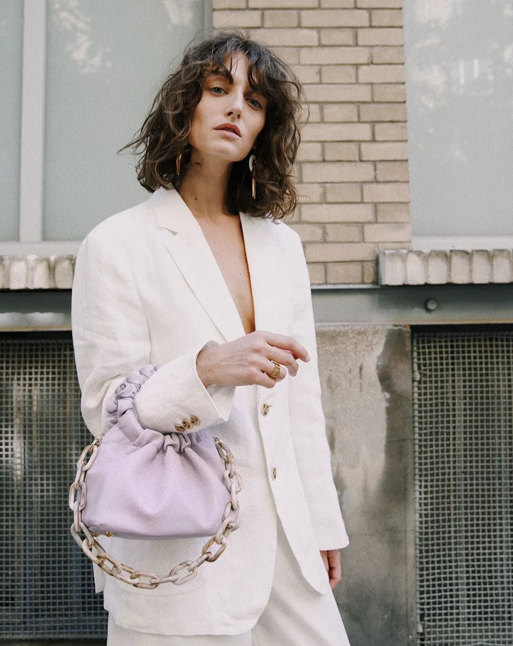 Brooke Drape Linen Blazer