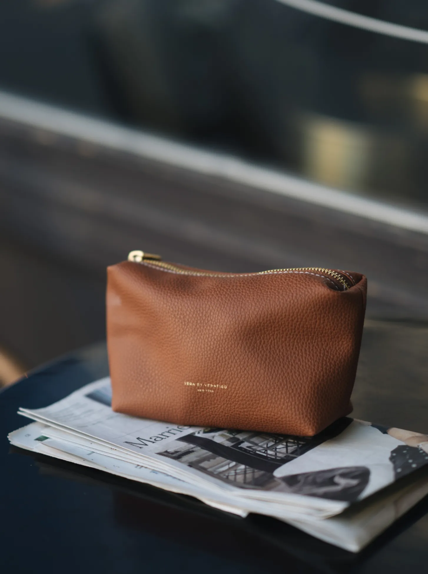 Caramel Woven Basket Bag
