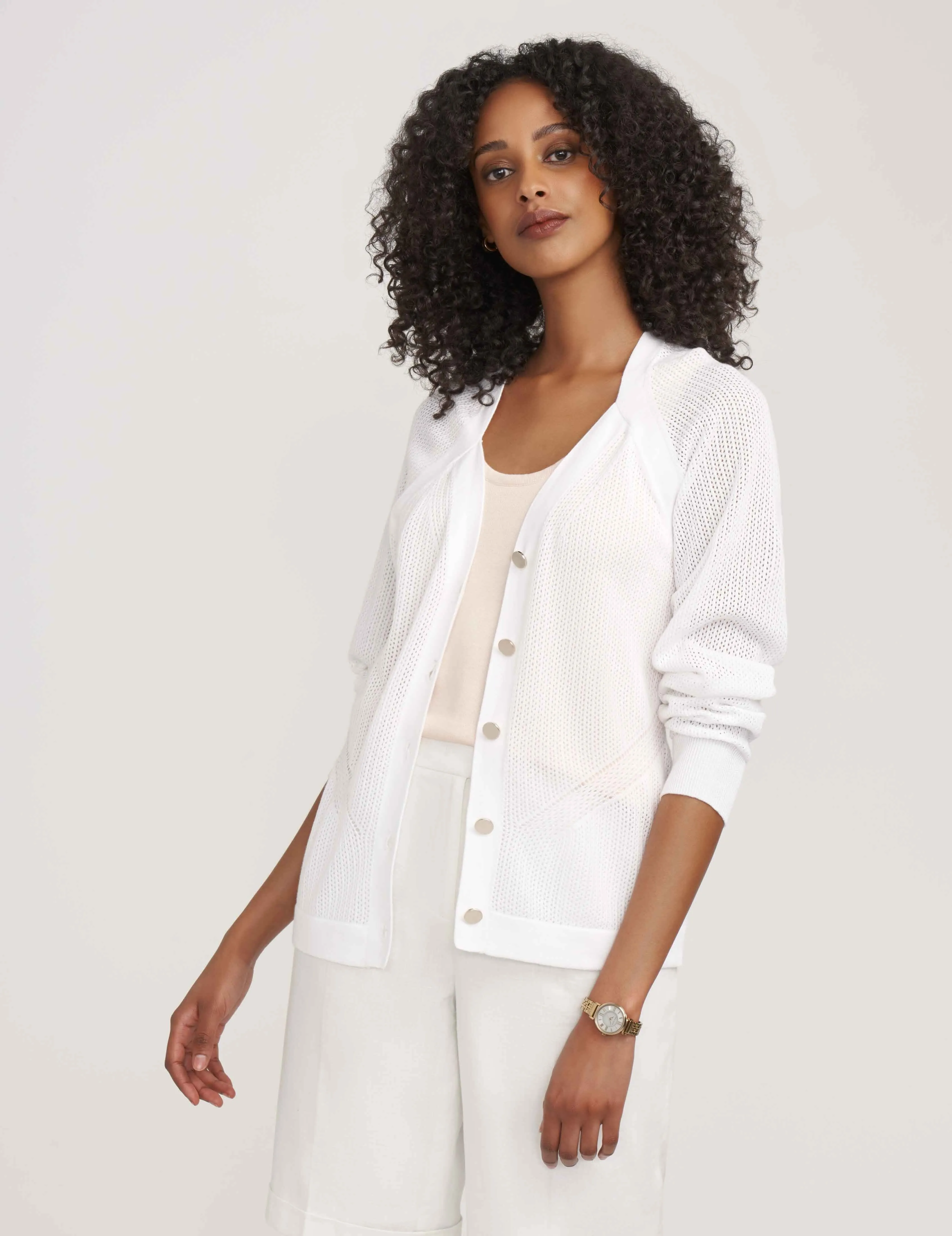 Cardigan With Directional Knitting- Sale