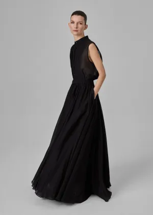 Crinoline Double Layer Skirt - Black