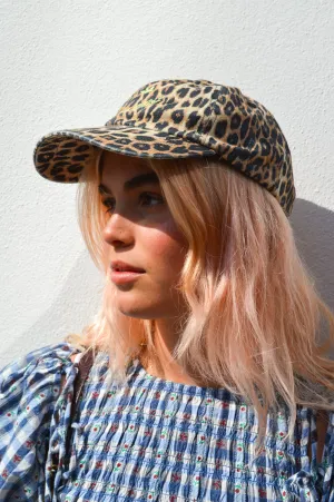 Damson Madder Smiley Leopard Cap