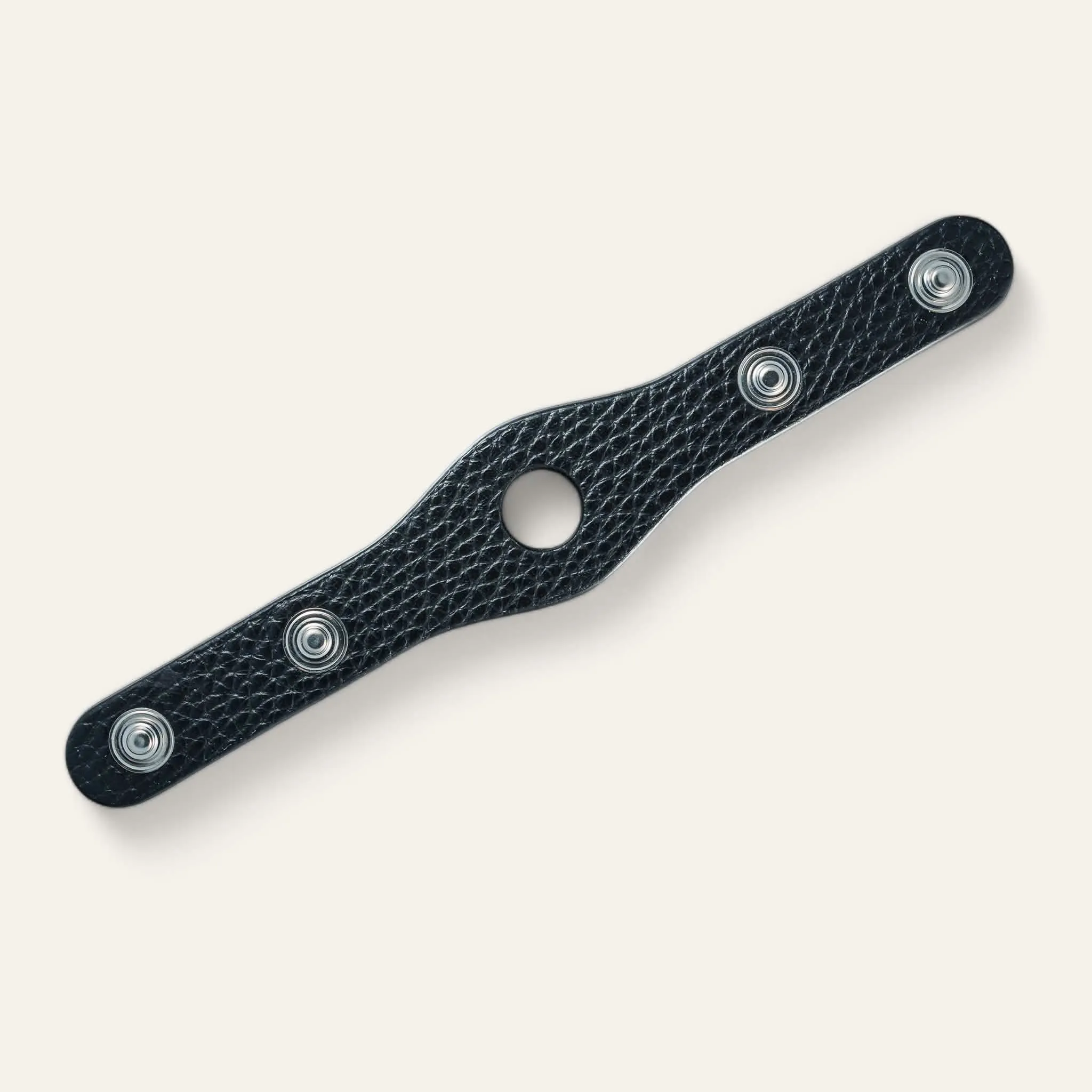 Deco Connector Mini | Black with Silver hardware (Stud)