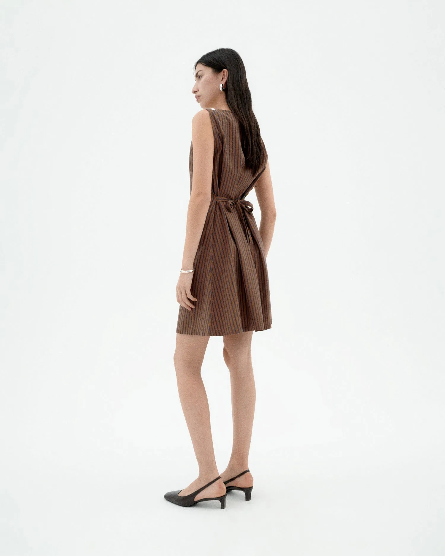 Dress Cecile Brown-Stripes