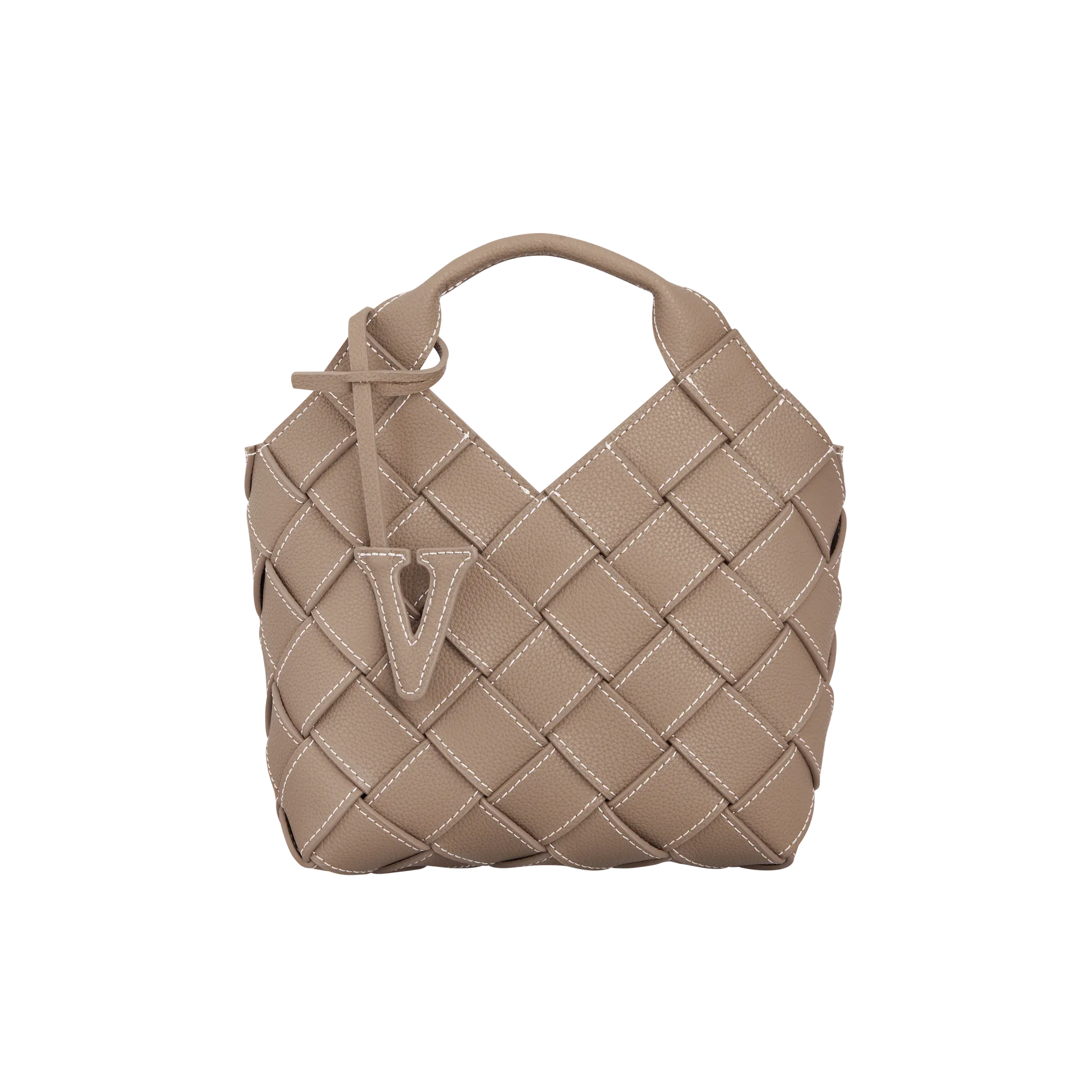 Etoupe Woven Basket Bag