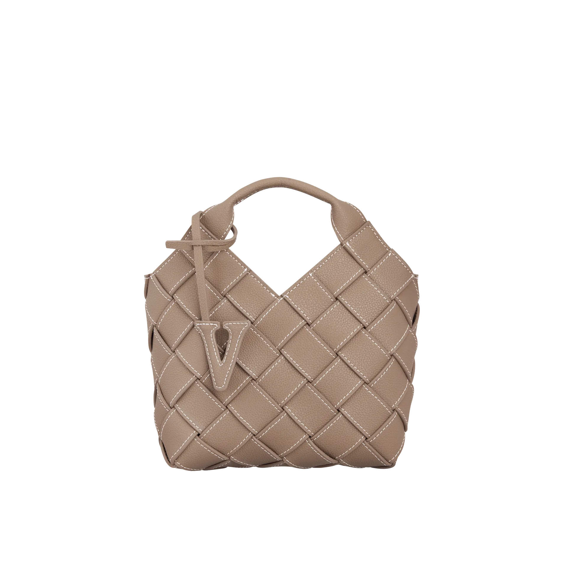 Etoupe Woven Basket Bag
