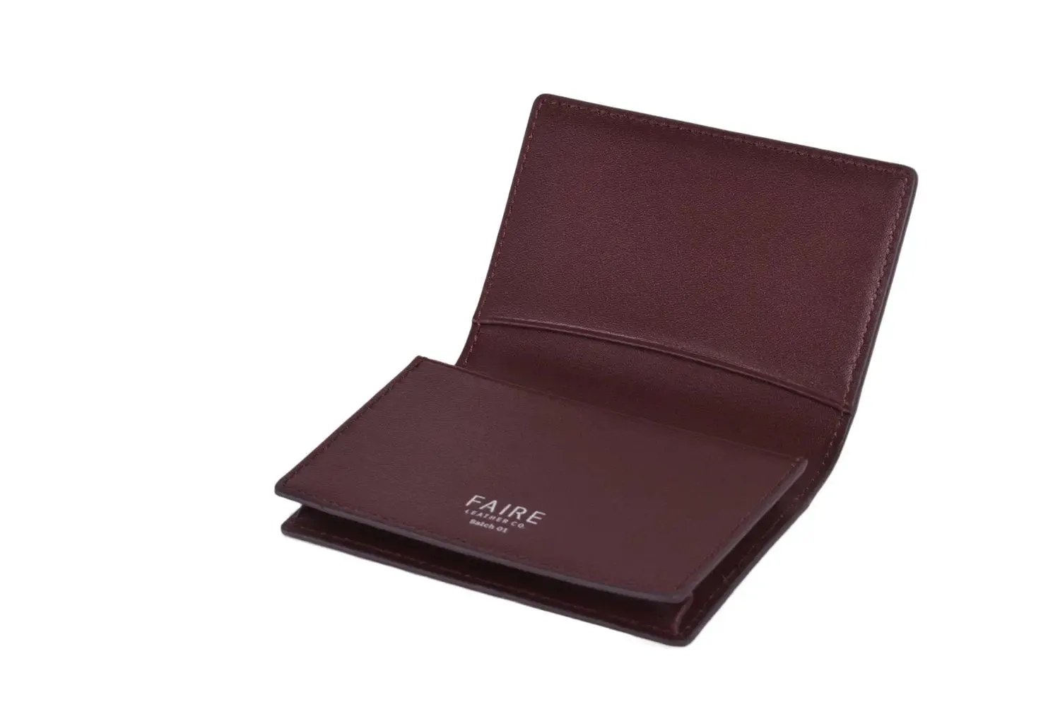 Faire Leather Co. - Specter Business Cardholder | VT Dark Brown