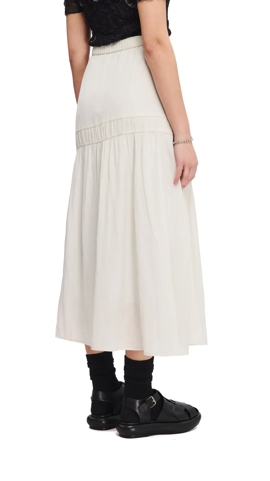 Flounce Maxi Skirt