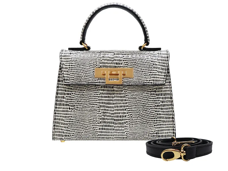 Fonteyn Midi Snakeskin - Black/White
