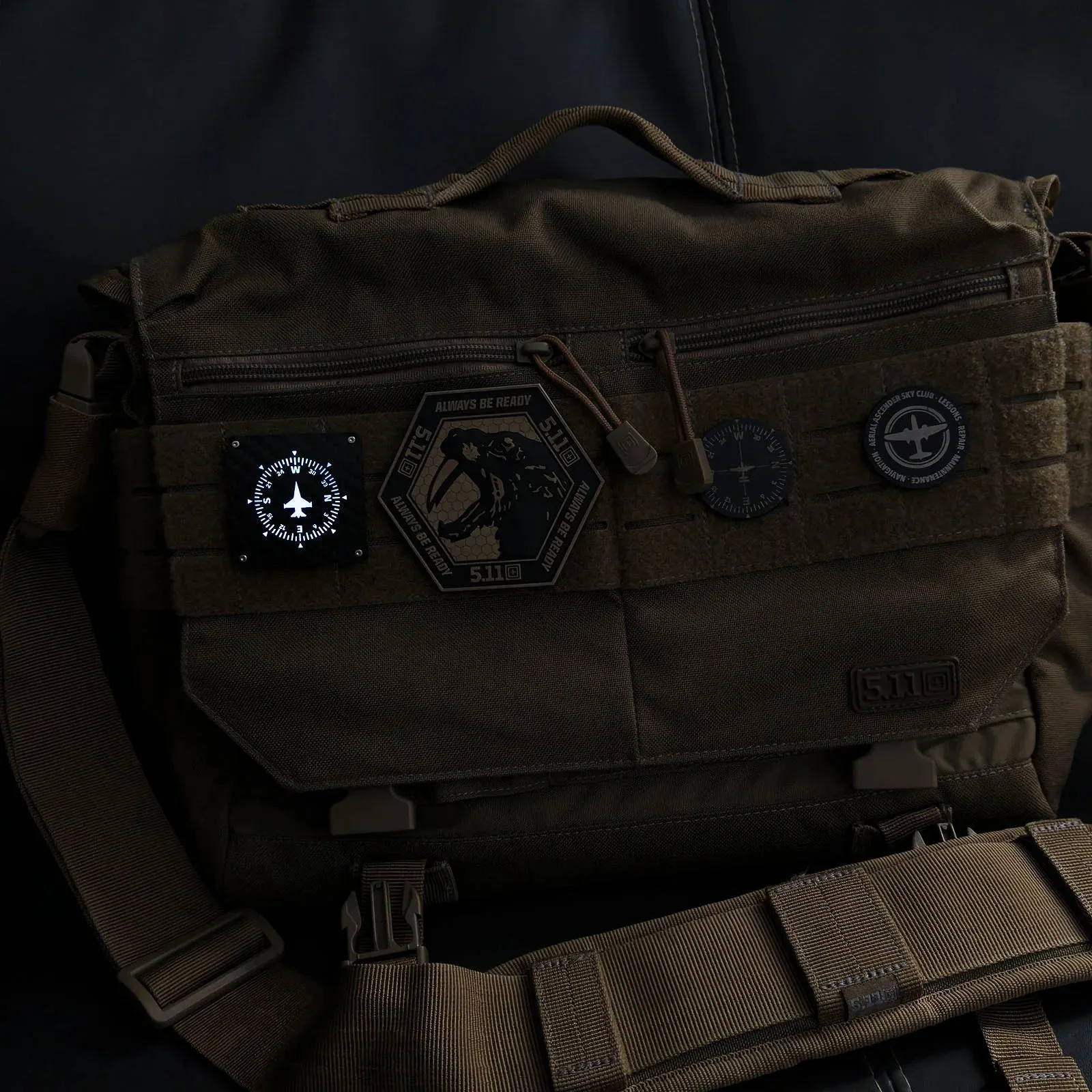Glowing Velcro Logo Patch