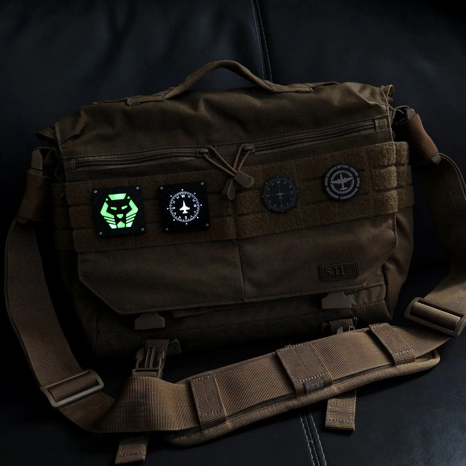 Glowing Velcro Logo Patch