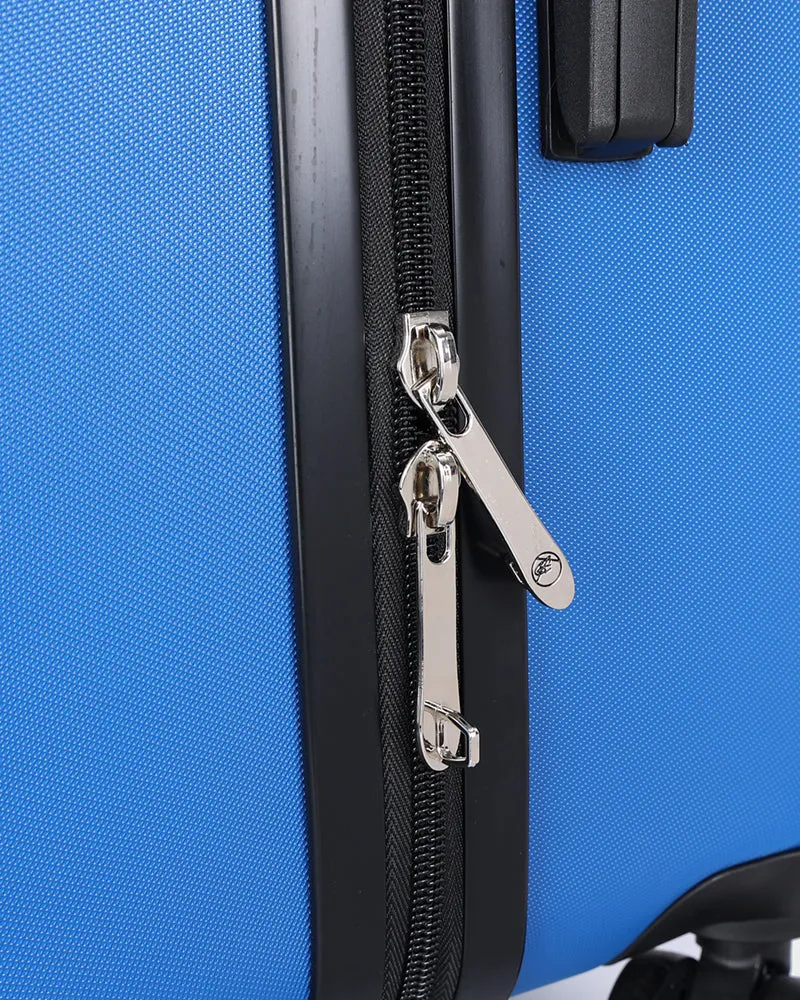 Hard Shell 3 Piece Luggage Set in Pearl Blue