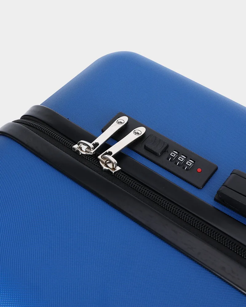 Hard Shell 3 Piece Luggage Set in Pearl Blue