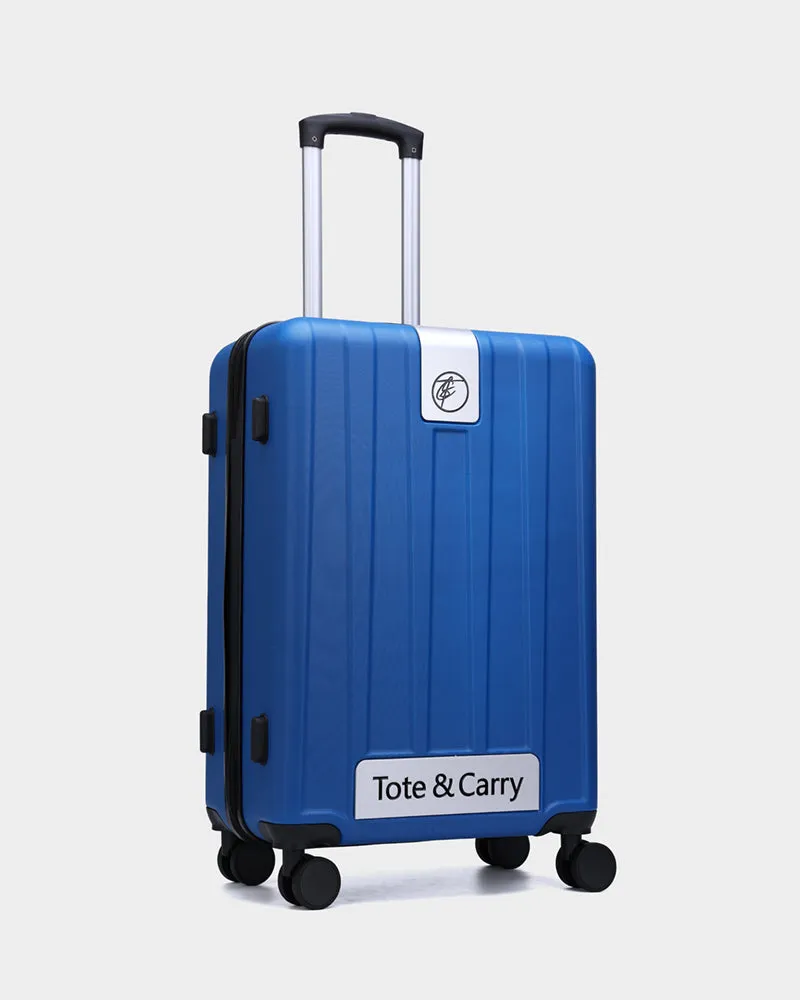 Hard Shell 3 Piece Luggage Set in Pearl Blue
