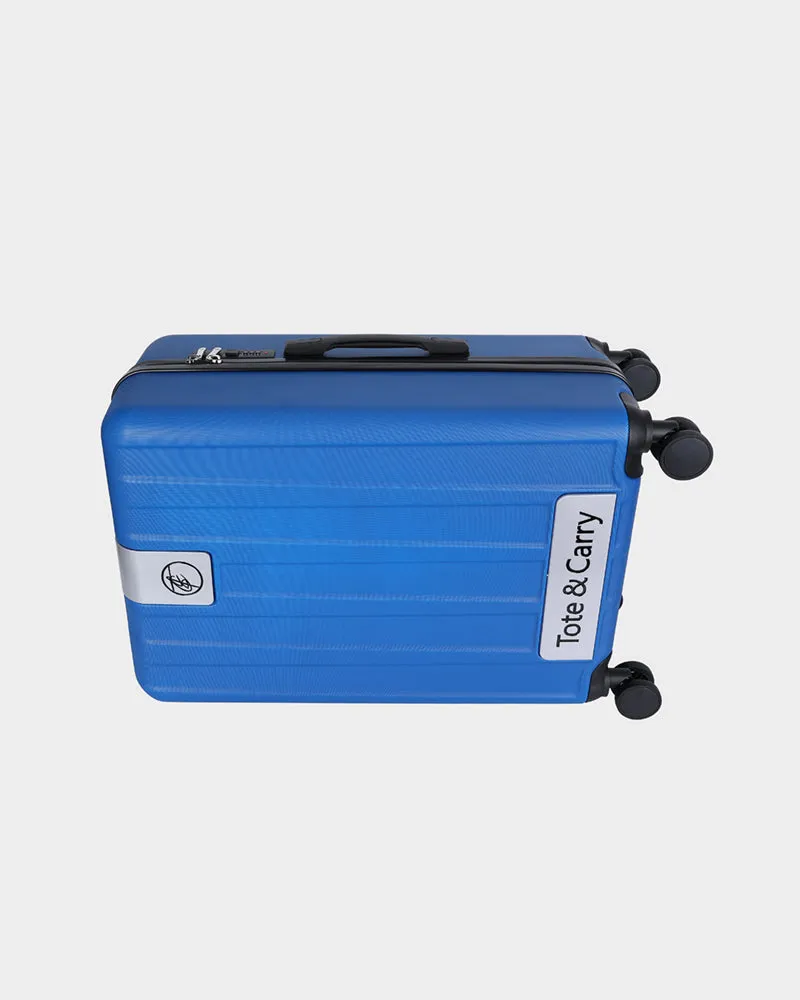 Hard Shell 3 Piece Luggage Set in Pearl Blue