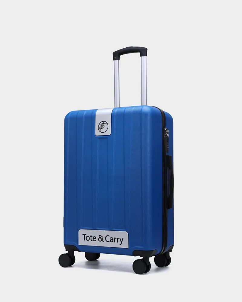 Hard Shell 3 Piece Luggage Set in Pearl Blue