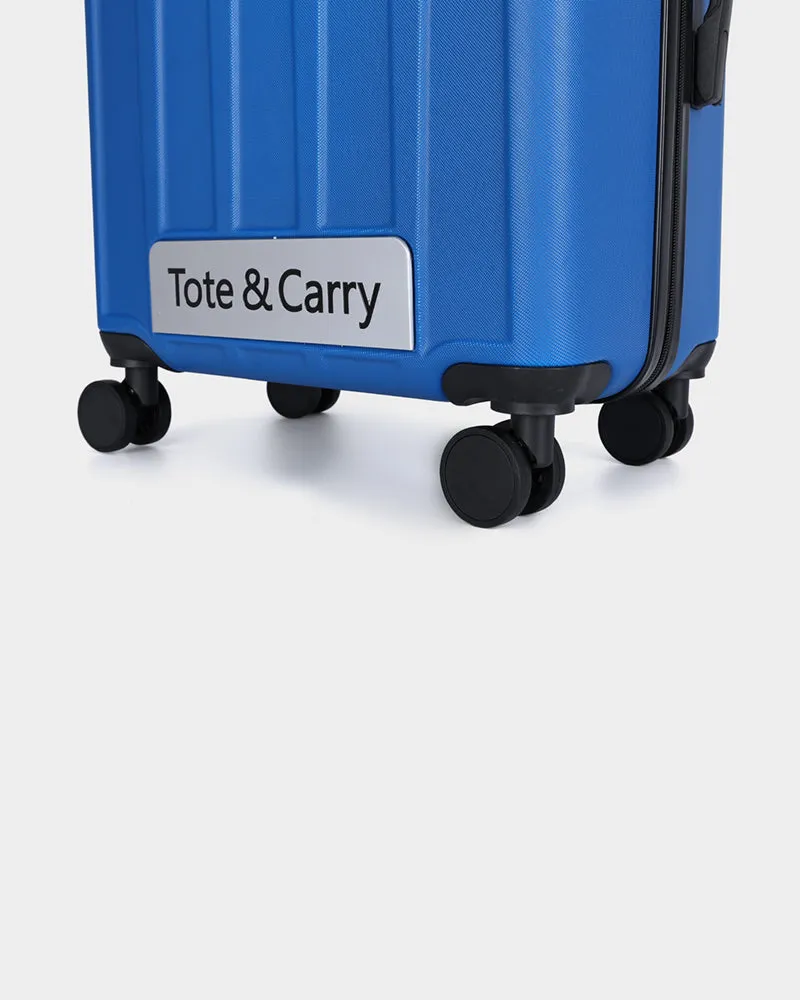 Hard Shell 3 Piece Luggage Set in Pearl Blue