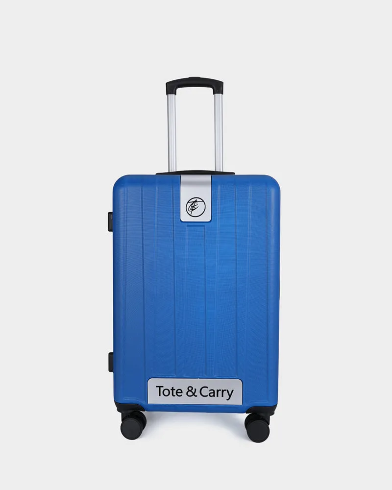 Hard Shell 3 Piece Luggage Set in Pearl Blue