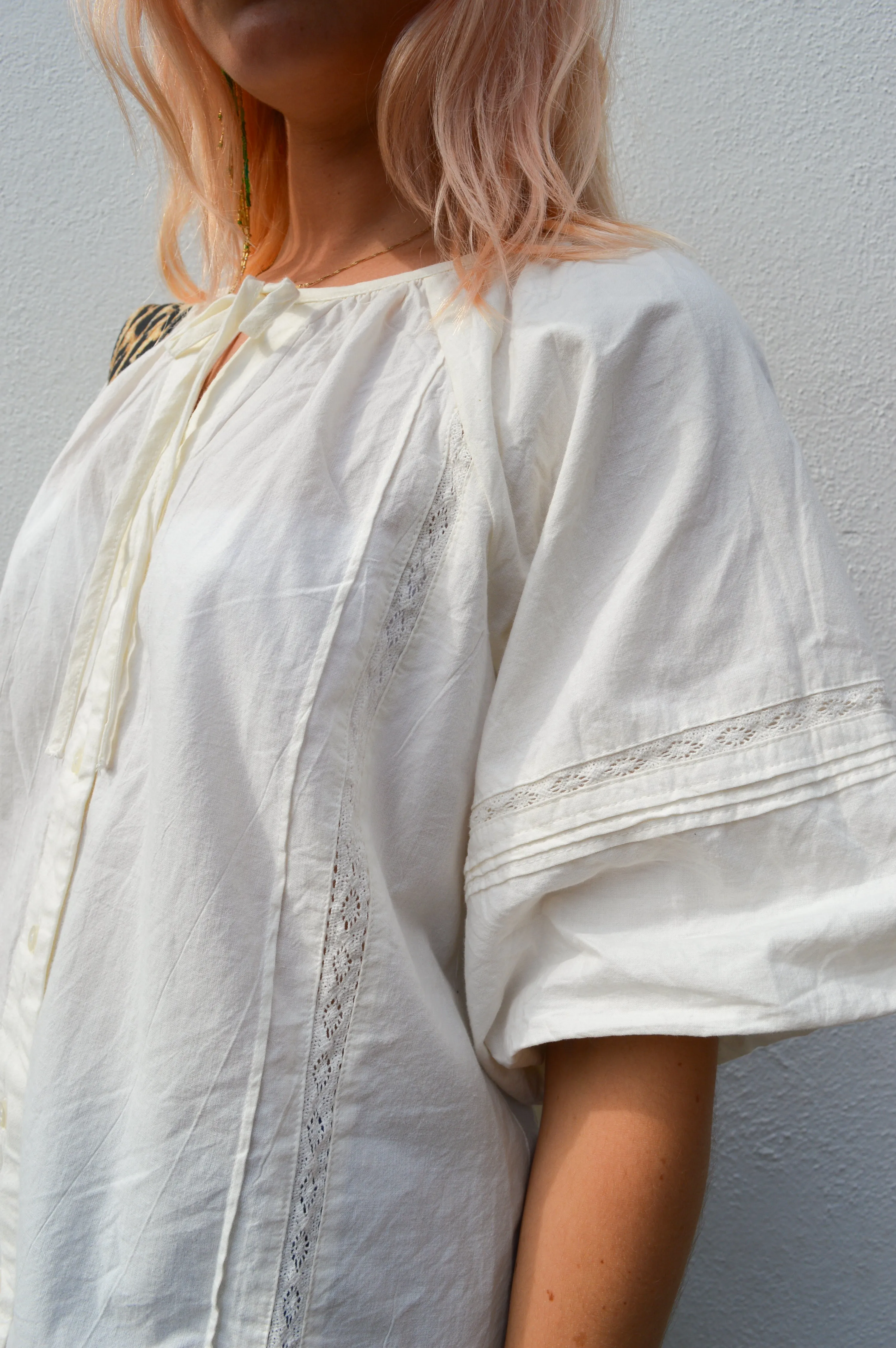 ICHI Utako Cloud Dancer Blouse