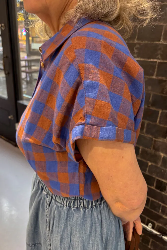Indi & Cold Check Azul Klein Blouse