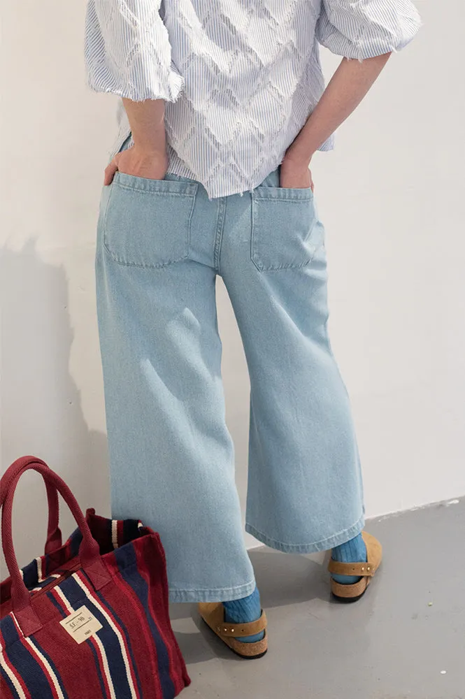Indi & Cold Tejano Light Wash Trousers