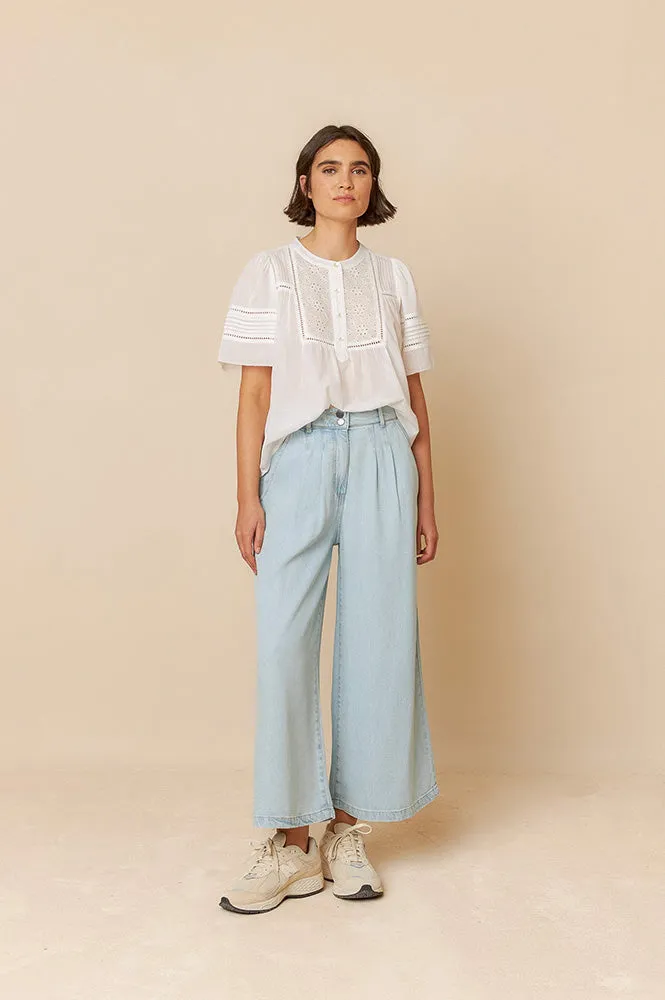 Indi & Cold Tejano Light Wash Trousers