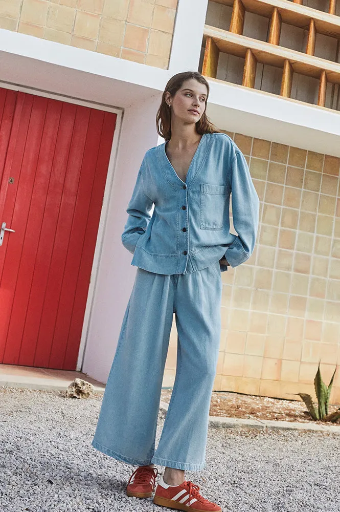 Indi & Cold Tejano Light Wash Trousers