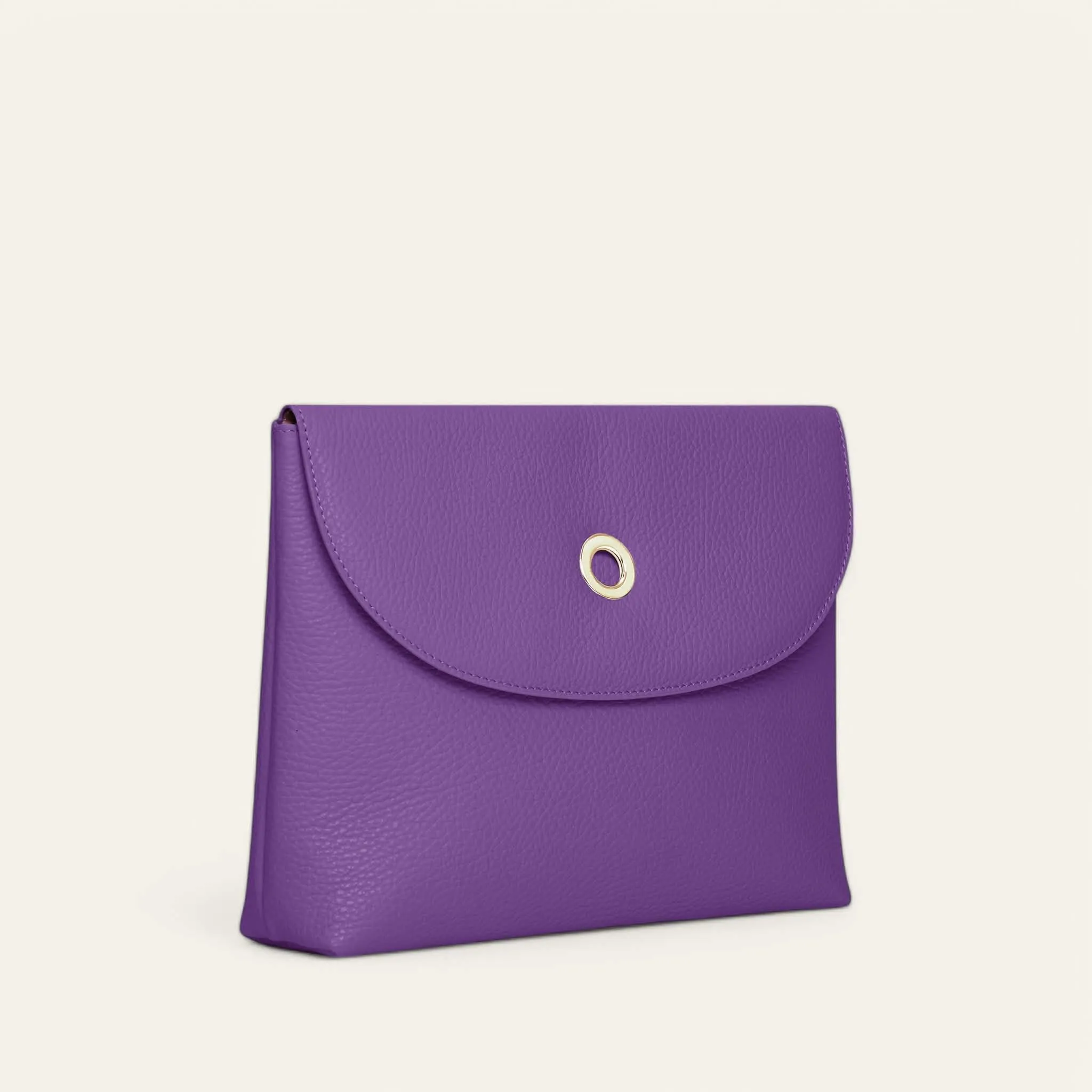 Jasmine Crossbody | Amethyst with Gold hardware