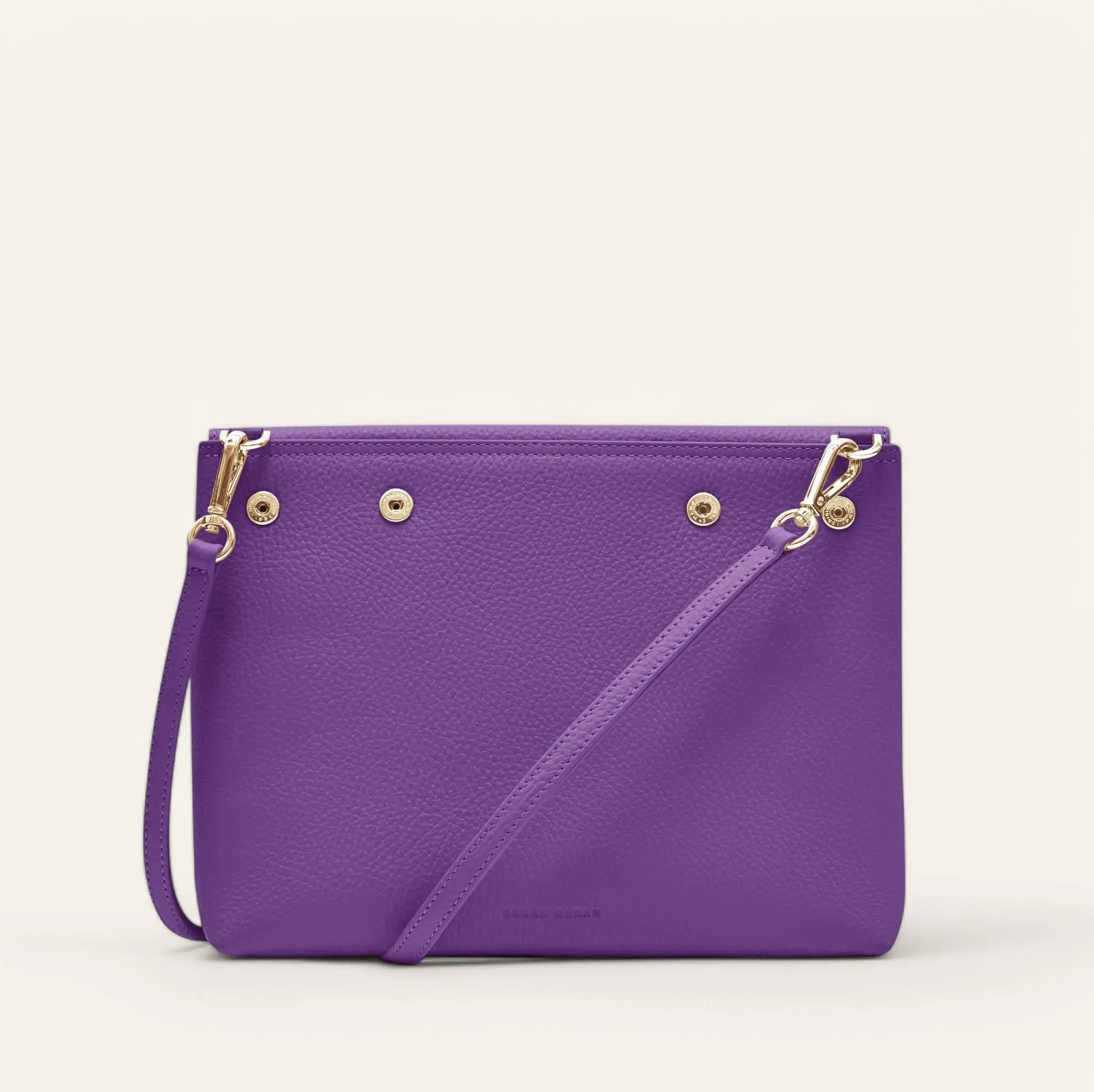 Jasmine Crossbody | Amethyst with Gold hardware