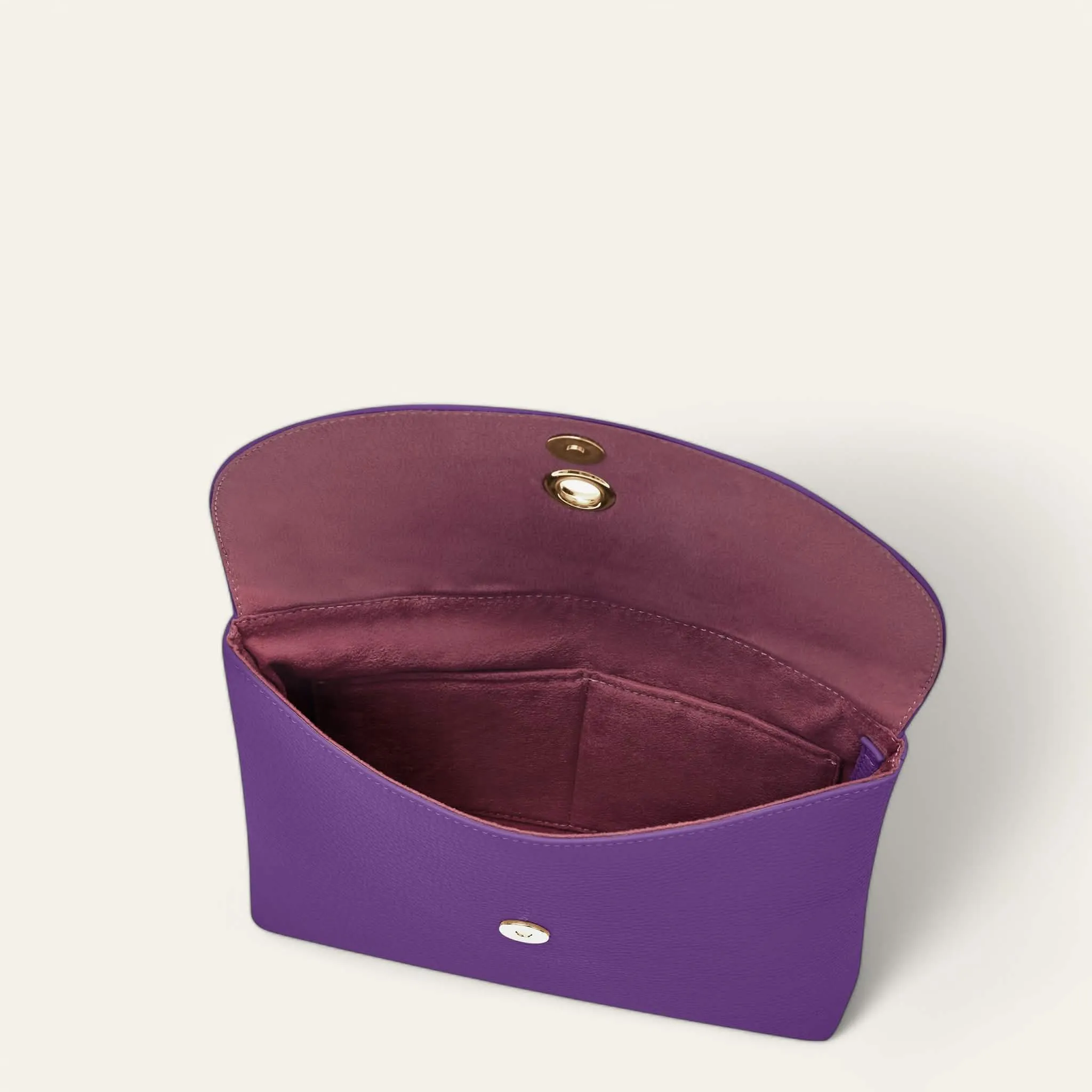 Jasmine Crossbody | Amethyst with Gold hardware