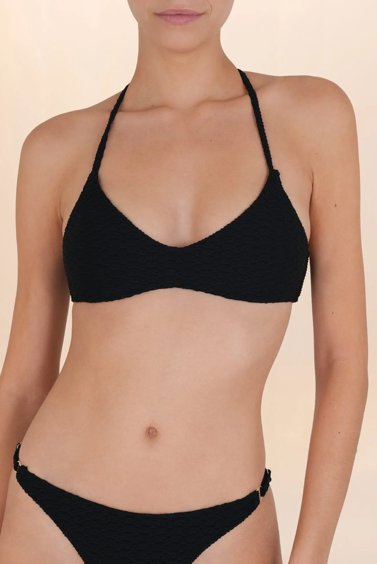 Koloa Triangle Bikini Top Black